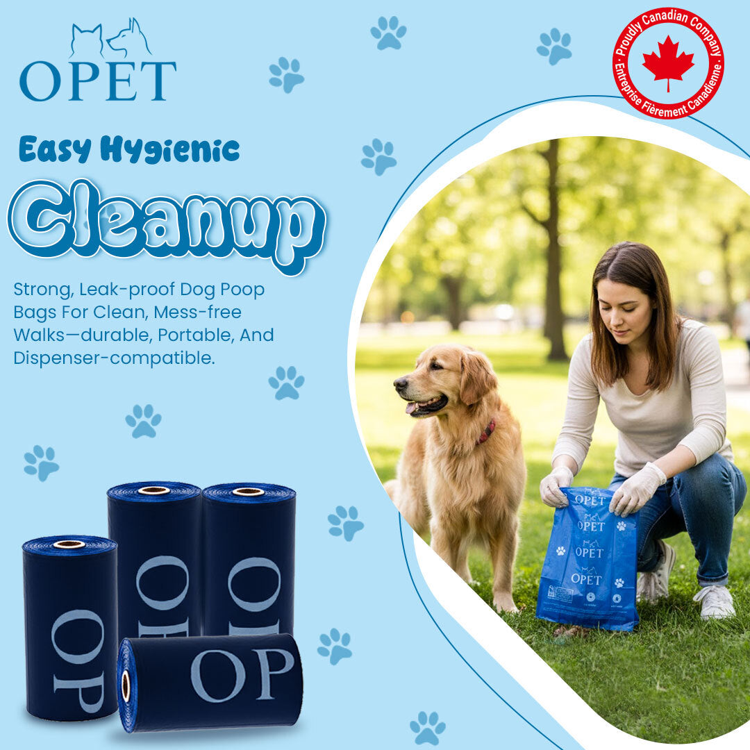 OPET Dog Poop Bags – BPI Certified Compostable Leak-proof Waste Bags
